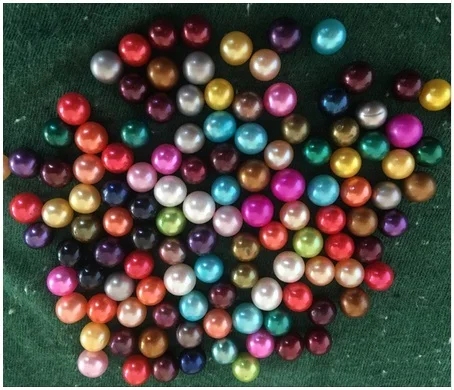DIY Jewelry 6-7mm Round Mixed Colors Akoya Oyster Pearls AAA Quality Bright Color Round Akoya Pearls for Wish Pearl Beads ABH692