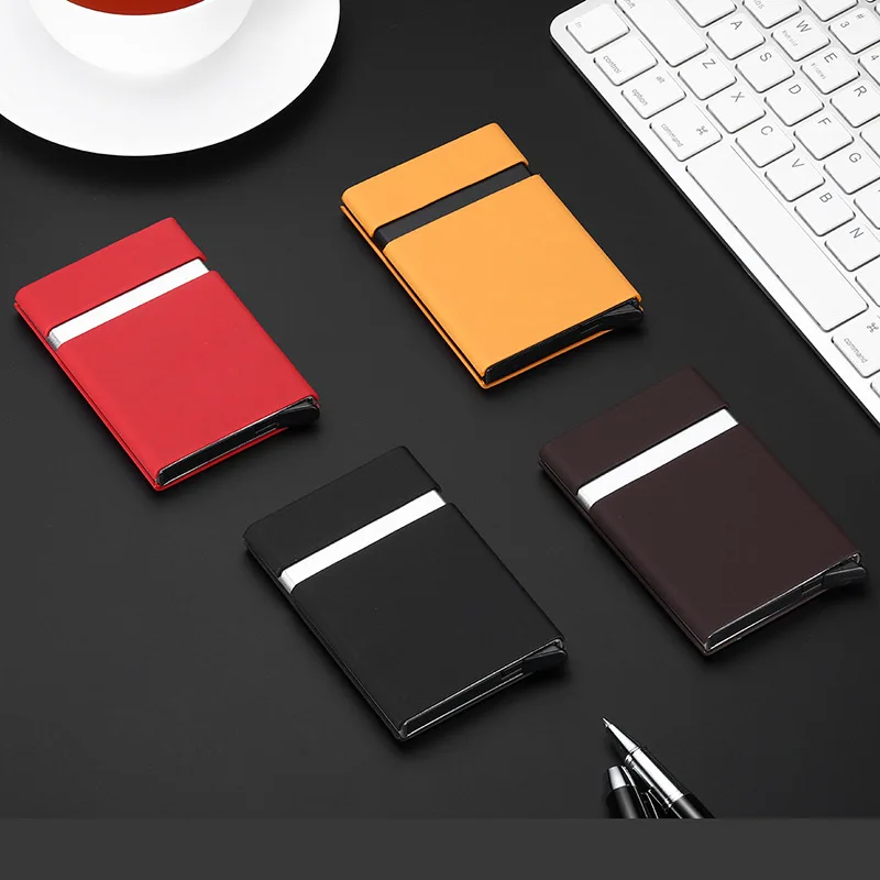 

Кошелек мужской, из алюминия и металла, с защитой от кражи