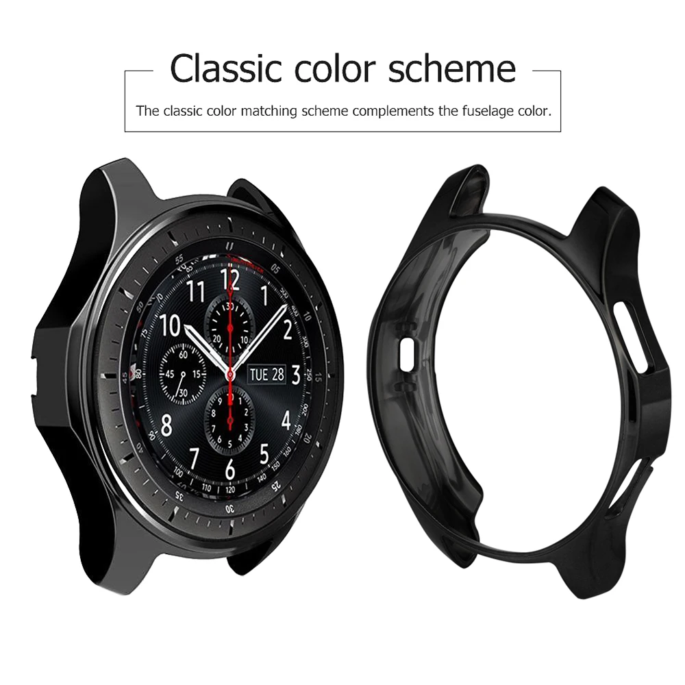 Мягкий защитный чехол бампер из ТПУ с покрытием для Samsung Gear S3 frontier Сменный Чехол