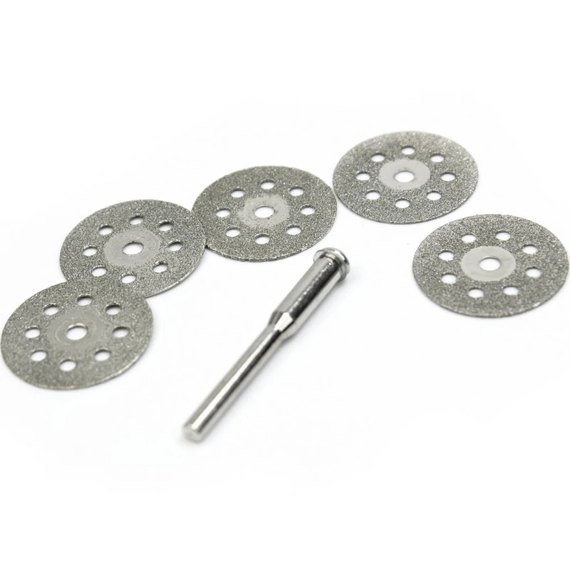 5 шт. мини 22 мм дискотеки Corte Diamante Rotatorio + 1 Mandril para Dremel GHS99|Абразивные инструменты| |