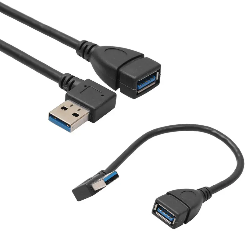 1 шт. кабель удлинитель USB 3 0 под прямым углом 90 градусов|Кабели передачи данных| |