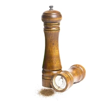 wood pepper grinder salt and spice grinder pepper mill with strong adjustable ceramic grinder 5 8 10 kitchen tools 2019 new