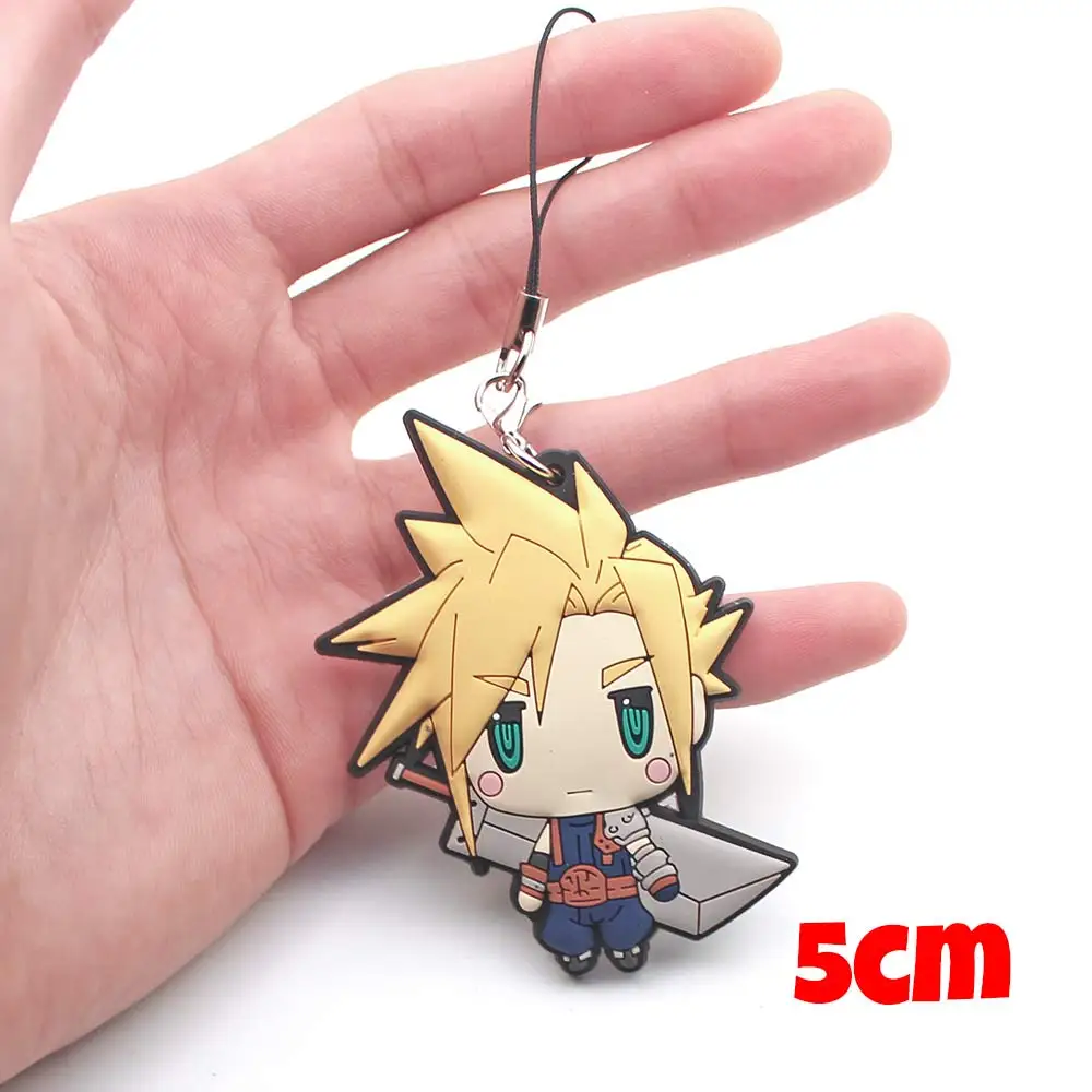 POFUNUO игра Final Fantasy Cloud Prompto Noctis символ ПВХ подвеска ручной работы брелок кольцо