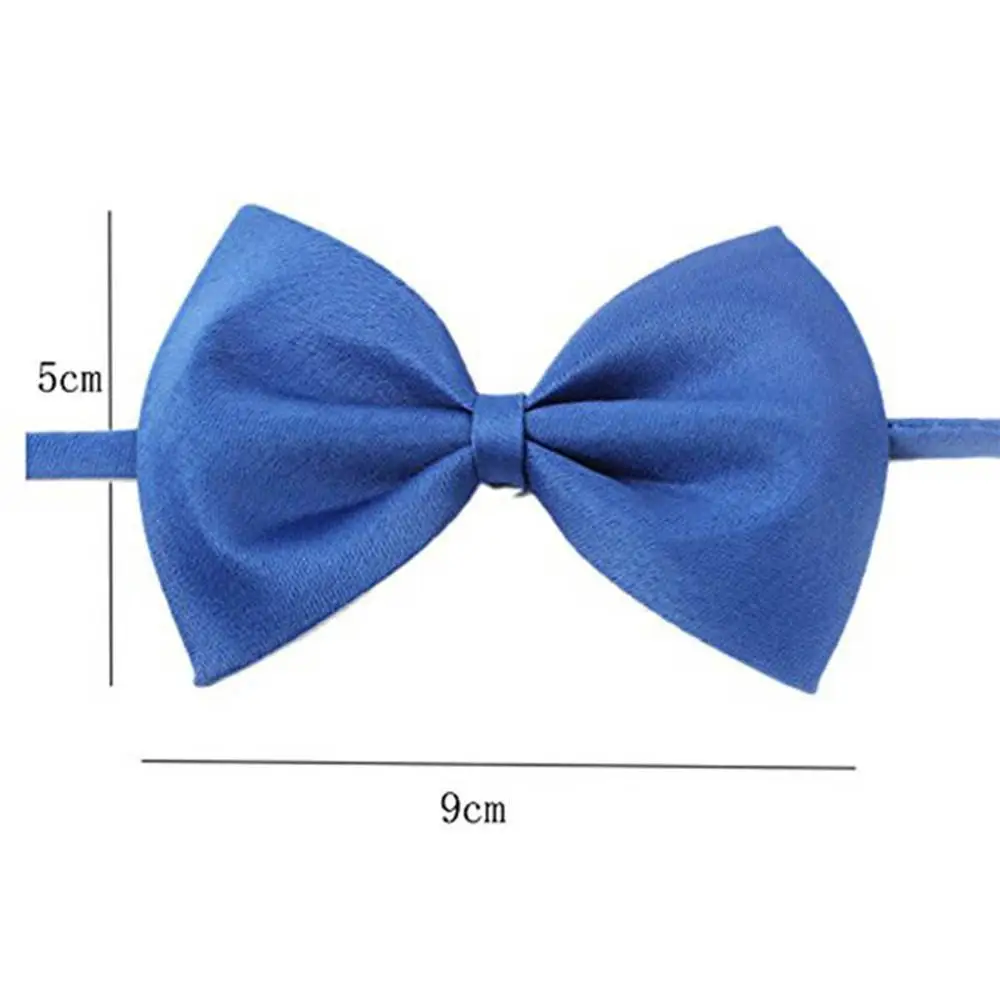 8 Colors Pet Dog Cat Bow Tie Adjustable Dog Necktie Pet Accessories for Dogs& Cats Solid Color Puppy Kitten Bow Tie