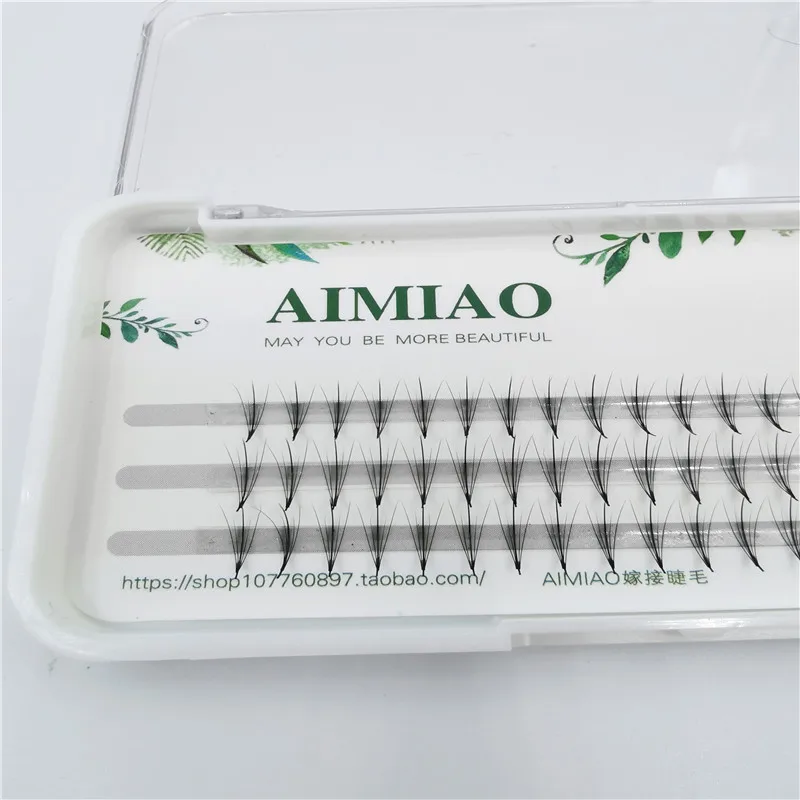 60 пучков искусственных натуральных длинных отдельных кластерных ресниц яркие