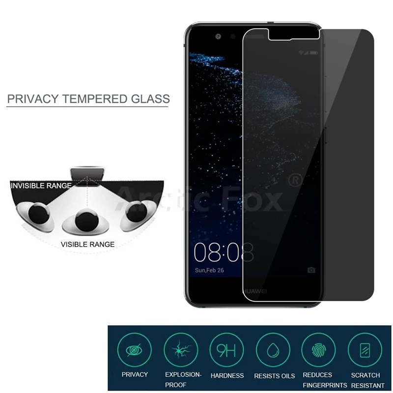 Для Huawei P10 Lite высококачественное антишпионское закаленное стекло 2.5D Arc Edge для