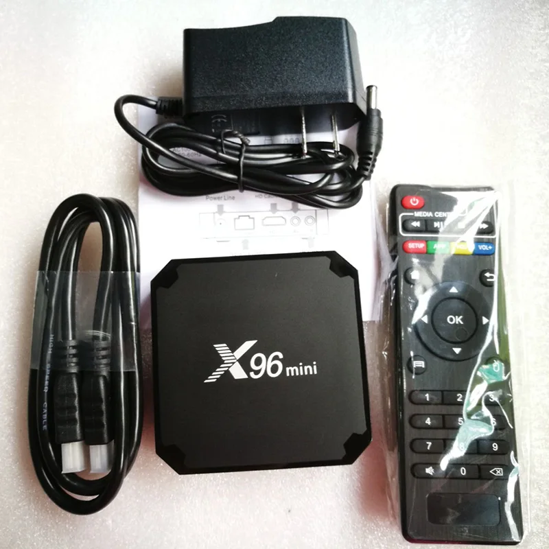 X96 Мини Android 7.1.2 TV BOX 2 Гб 16 четырехъядерный процессор Amlogic S905W поддержка H.265 4K 4 GHz WiFi