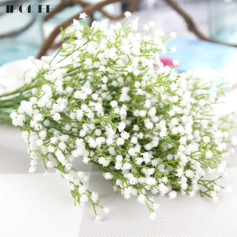 Искусственные Babysbreath свадебные декоративные пластиковые Гипсофилы маленькие