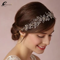 gorgeous crystal tiara bridal headband wedding rhinestone hairbands hair accessories bridal tiaras bride ribbon headbands