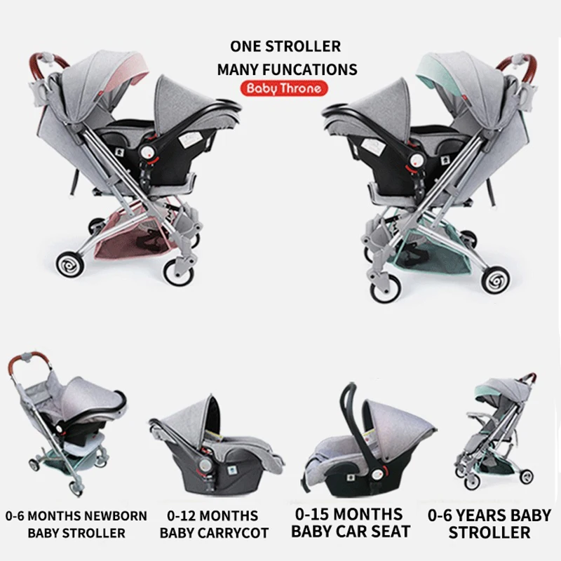 Детская коляска Twins отправка двух автомобильных сидений для новорожденных