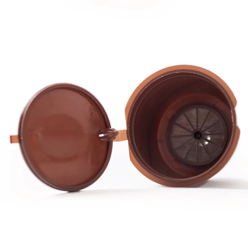 ( 3pcs/lot ) Brown Reusable Coffee Capsules Plastic Refillable Filter Baskets Compatible Dolce Gusto Machine Maker | Дом и сад