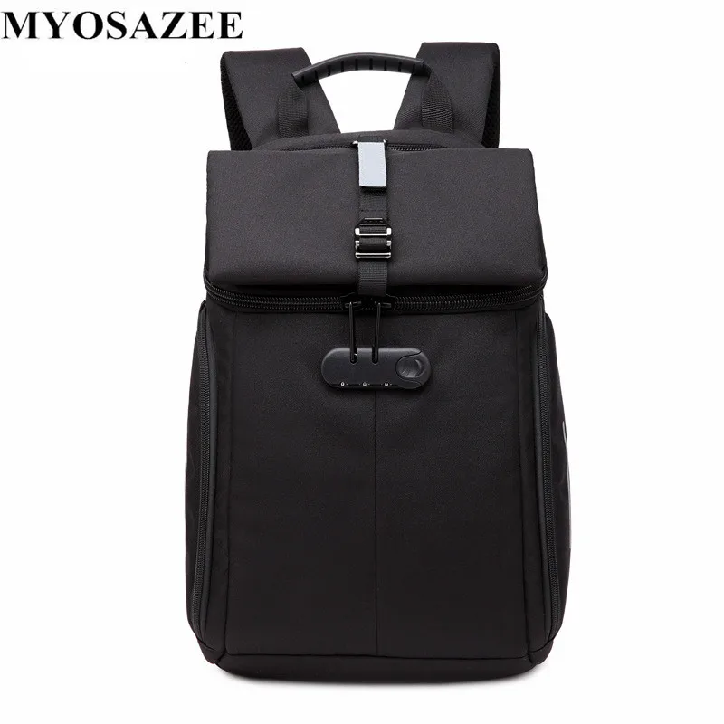 Мужской рюкзак с защитой от кражи MYOSAZEE многофункциональный для ноутбука 15 6 дюйма
