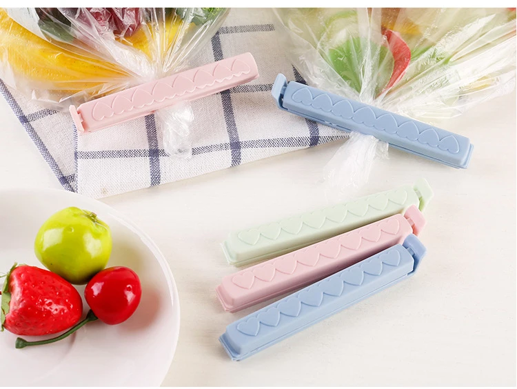 5 шт./лот, упаковка для хранения пищевых продуктов, уплотнительная сумка, зажимы, уплотнитель, зажим, сплошной цвет, аксессуары для пищевых кухонных инструментов, пищевой зажим, уплотнение