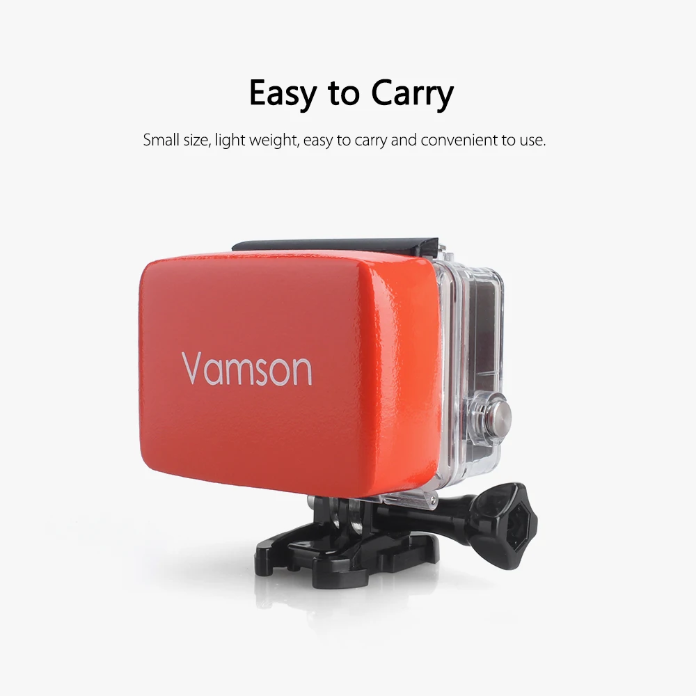 Поплавок Vamson для Go Pro Hero 8 7 плавающая коробка с клейкой наклейкой на раковину GoPro 5 6