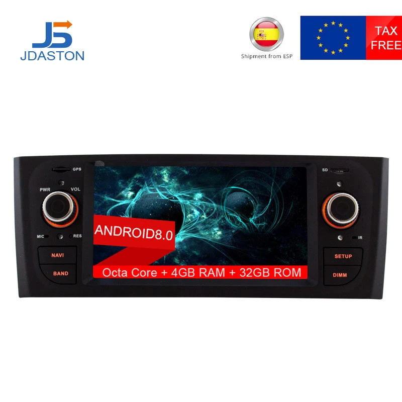 JDASTON Android 8 0 автомобильное радио для Fiat PUNTO 2005 2009 fiat Linea 2007 2011 Восьмиядерный 4G + 32G