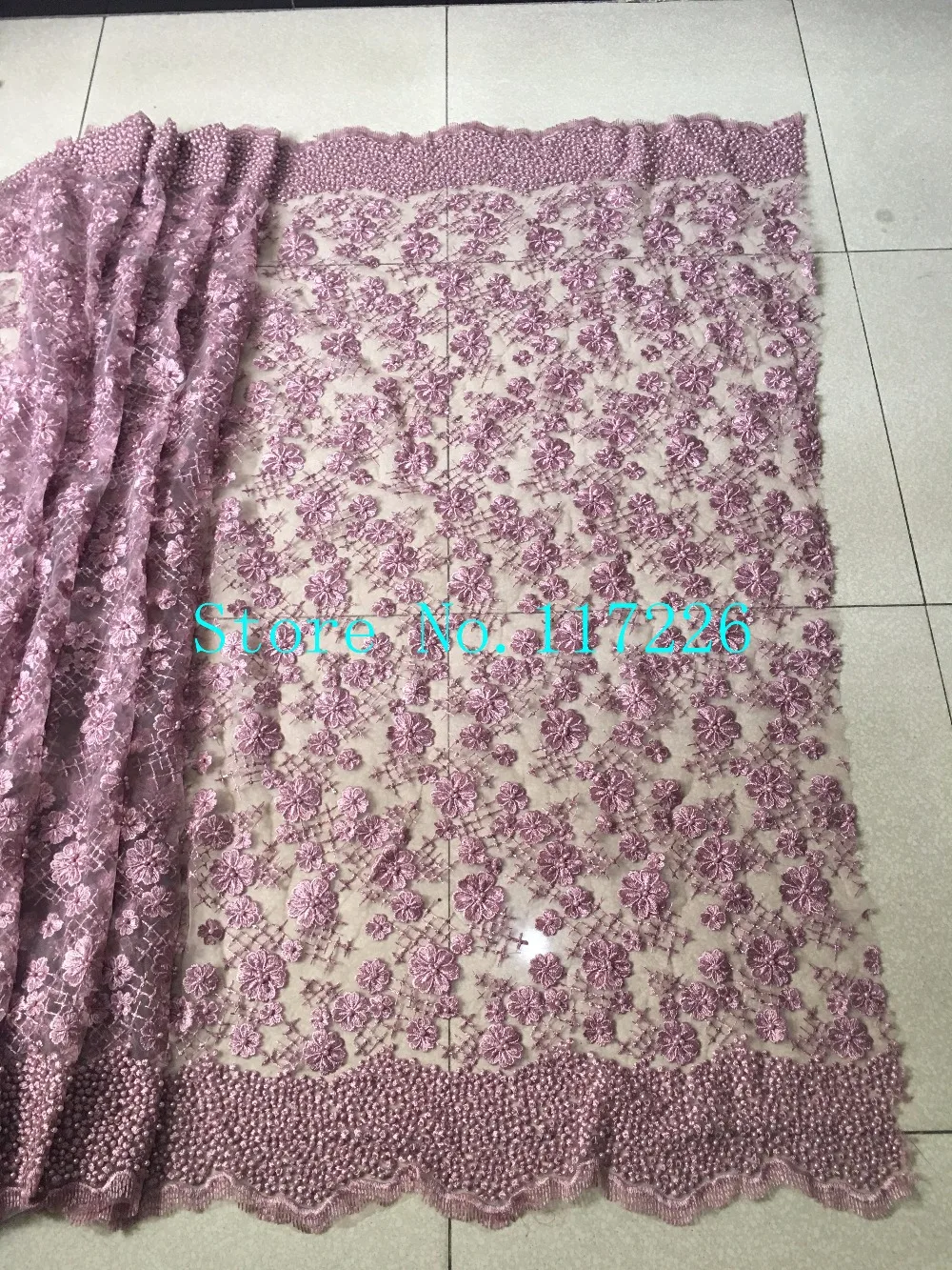 Красивая французская сетчатая кружевная ткань 3 цвета Женская