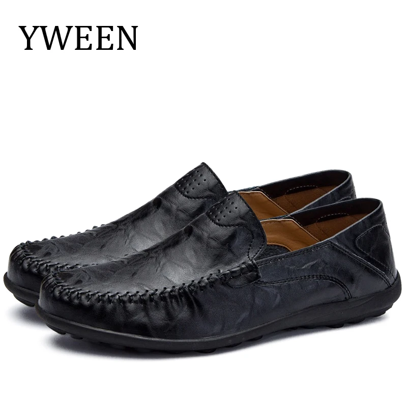 

YWEEN Spring New Men Loafer Shoes Men Splite Leather Soft Moccasins High Quality Men Driving Shoes Men Flats