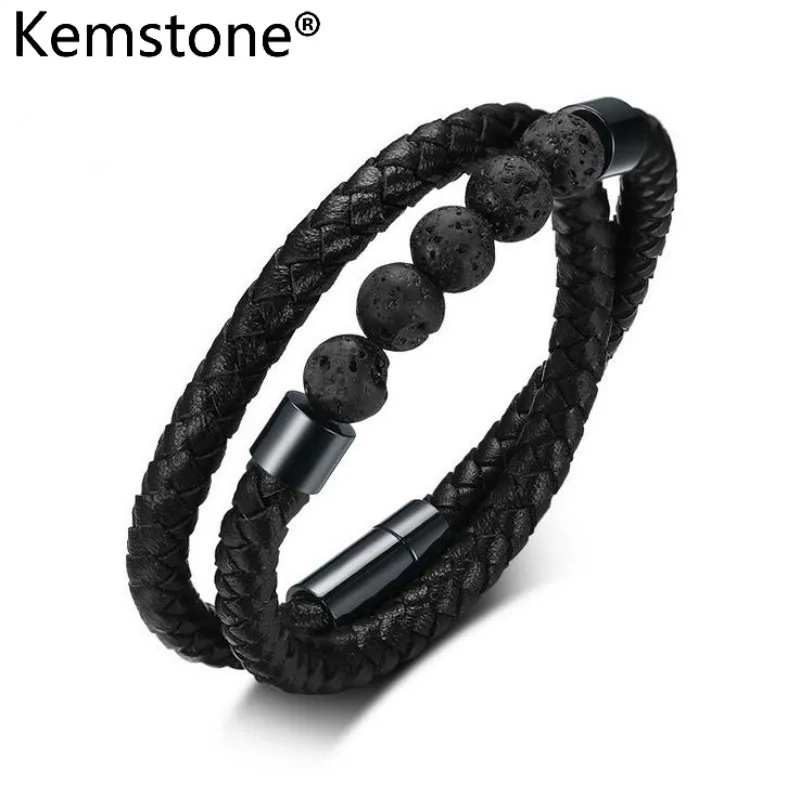 Kemstone из нержавеющей стали в стиле ретро микрофибры кожа черные/синие/Зелёные