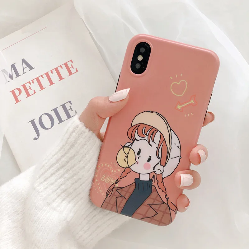 Чехол для iPhone 7 XR XS MAX X 8 6s 6 Plus мягкий чехол IMD |