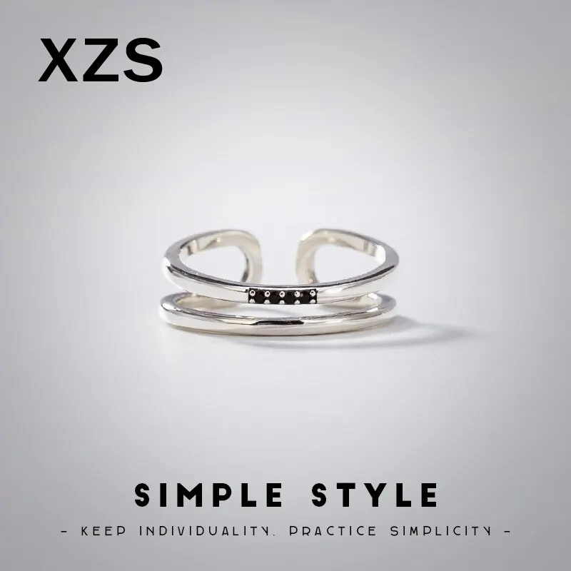 

100% Authentic 925 Sterling Silver Chinese Simple Rings China Style Vintage Hand Made For Women Luxury Gift Jewelry JZC-8094