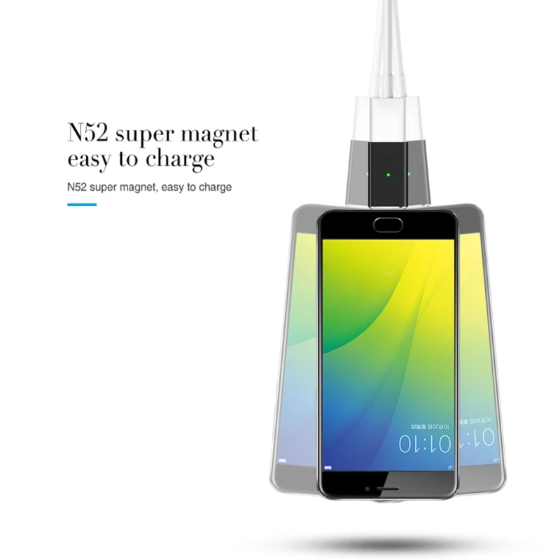 Микро USB к магнитному зарядному кабелю конвертер для Android мобильного телефона