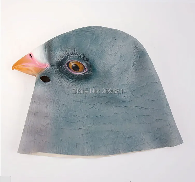 Латексная Маска животного с головой голубя гигантская птица на Хэллоуин