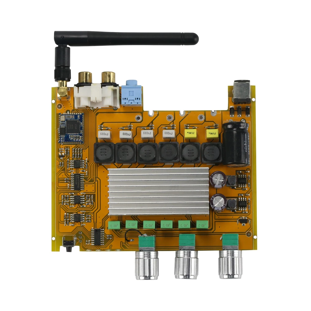 GHXAMP TPA3116 2 1 Bluetooth Плата усилителя AUX CSR8635 4 0 HIFI Цифровой усилитель высокой мощности
