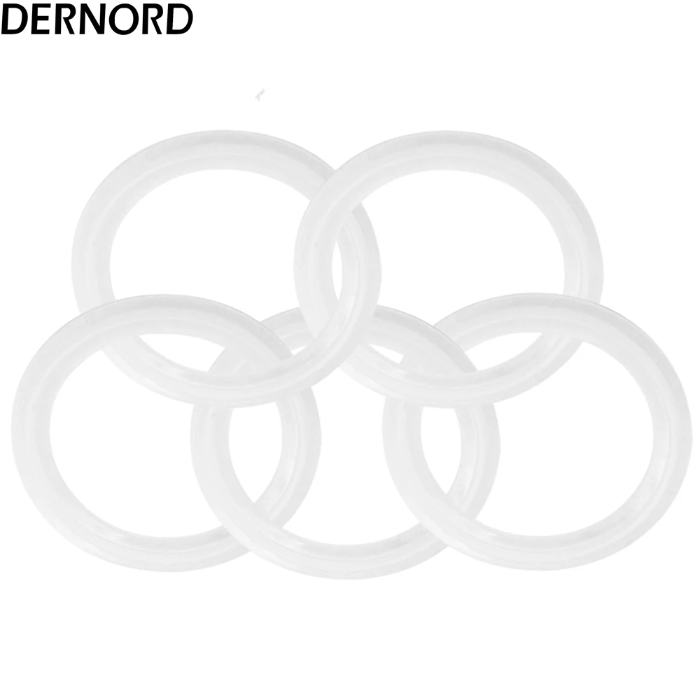 DERNORD 5 шт 2 ''(OD 64 мм) Санитарная Тройная Зажимная прокладка силиконовая