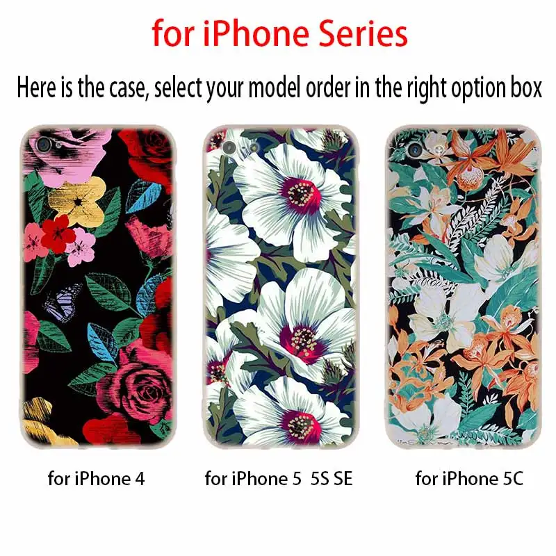 Чехол с красивыми летними цветами силиконовый мягкий чехол для iPhone 12 11 Pro X XS Max XR 8 7