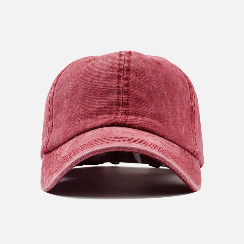 NSK Baseball Cap For Men Women Hip Hop Washed Cotton Snapback Vintage Hat Adjustable Ponytail Casual Simple Style | Аксессуары для