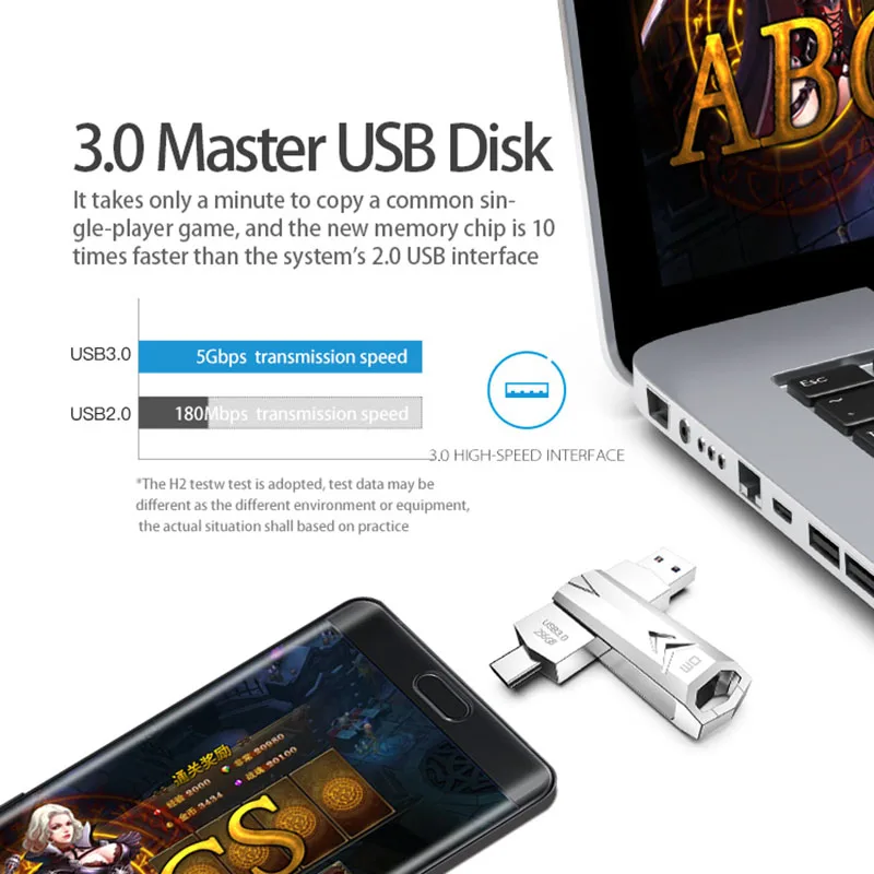 USB флеш накопитель DM PD098 3 0 дюйма 32 128 ГБ|USB флэш-накопители| |