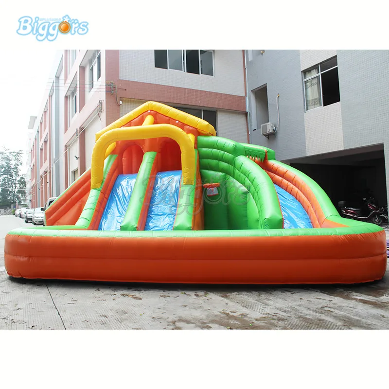 Надувной водный бассейн горка для парка надувной парк с бассейном|Надувные