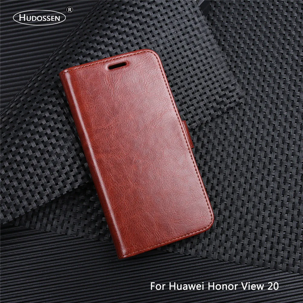 HUDOSSEN For Huawei Honor View 20 PCT-LX9 PCT-L29 Case Luxury Flip PU Leather Back Cover View20 Phone Accessories | Мобильные
