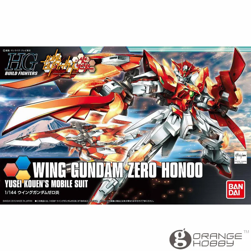 

OHS Bandai HG истребители 033 1/144 Wing Gundam Zero Honoo мобильные сборные наборы для сборки
