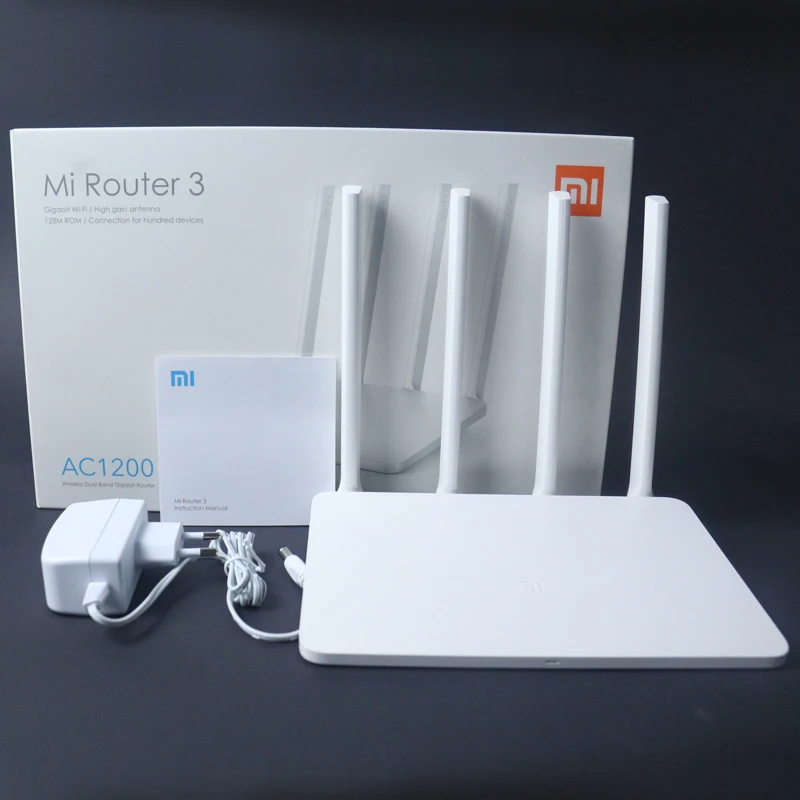 Оригинал Xiaomi WiFi Роутер 3 Английская Версия Прошивки 2.4 Г/5 ГГц Wi Fi Ретранслятор 128