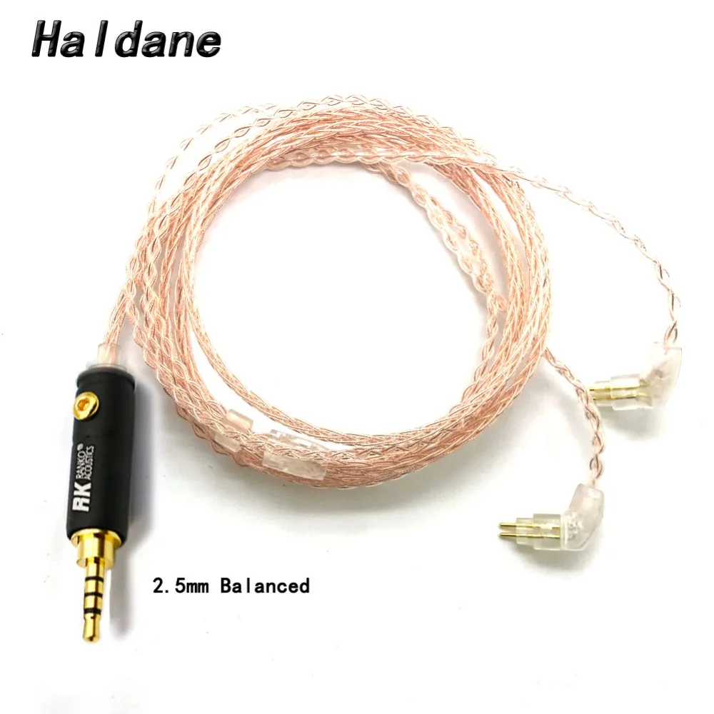 Кабель для наушников haldan 1 2 m 8 core Litz braid кабель Westone ES2 UM Ultimate Ears UE18 UE11 UE10