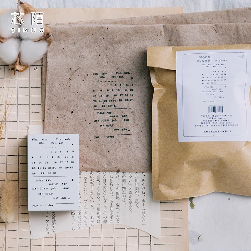 Винтажная печать месяц неделя ежедневник декоративная фотобумага для