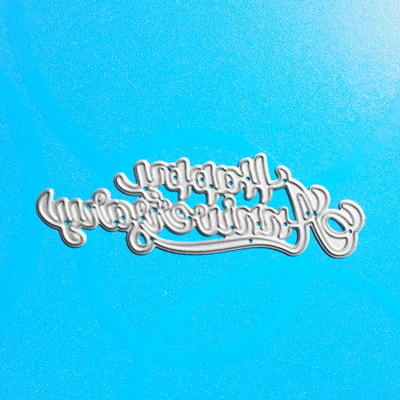 YINISE 372 металлические штампы для счастливой годовщины резак тиснения|dies for