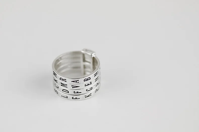 Кольца 925 пробы Серебряное/чистое серебро ювелирное изделие креативное