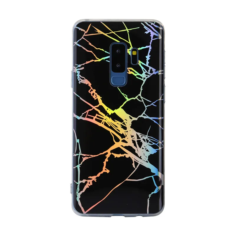 Для Samsung note 9 Galaxy s8 Plus s9 s7 модный мраморный чехол подставка для Sumsung 8 позолоченный