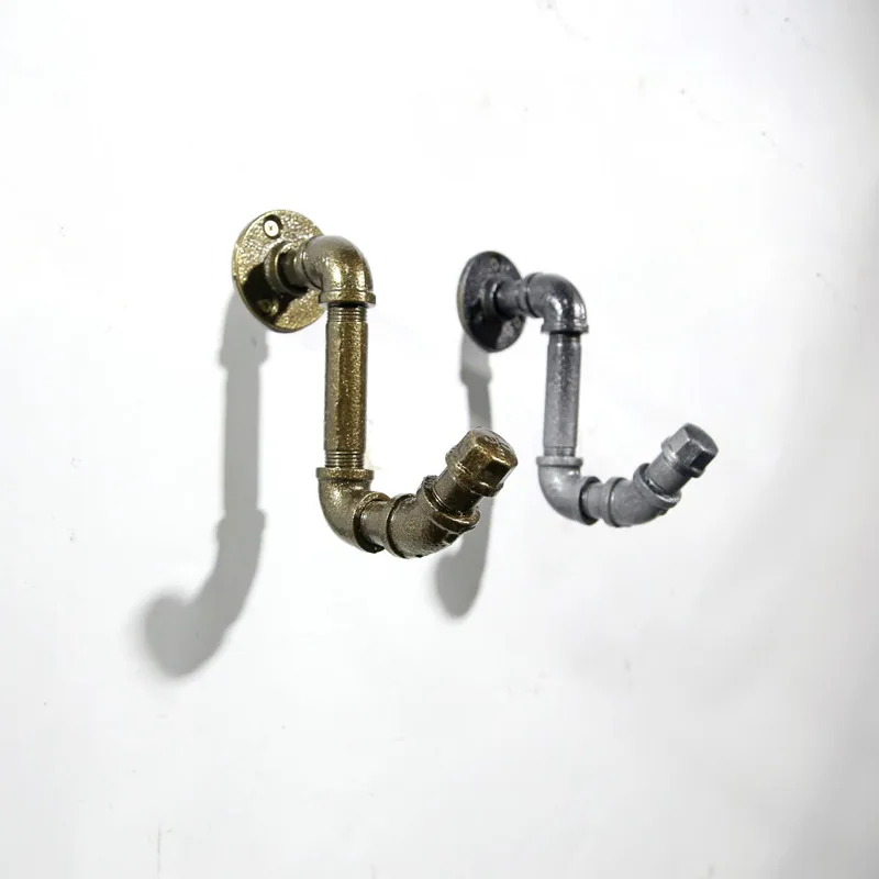 Американская промышленная Ретро стильная трубка настенные крючки для вешалок
