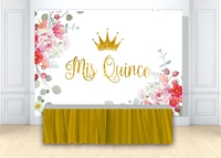 mis quince background girl happy birthday party backdrop sweet 15 maiden teens birthday backdrop cake dessert table banner decor