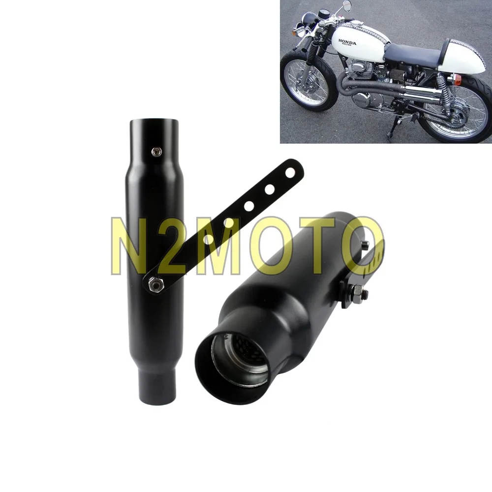 1 пара глушитель для мотоцикла 12 &quotУниверсальный Harley Bobber Chopper Cafe Racer Black 1/2&quot