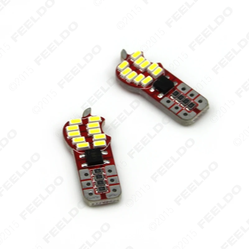 FEELDO 2 шт. Белый T10 194 3014SMD 20 светодиодов Автомобильные светодиодные лампы с