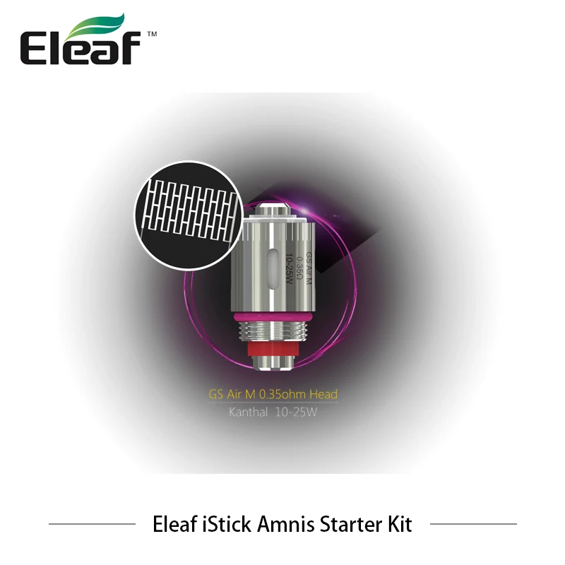 Оригинальный Eleaf iStick Amnis комплект с 2 мл GS Drive Tank 900 мАч батарея воздуха M сетки
