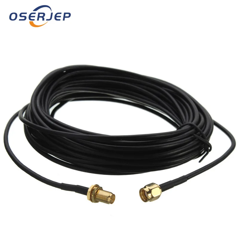 Wi Fi антенный Удлинительный кабель SMA папа гнездо RF Соединительный адаптер RG174 2