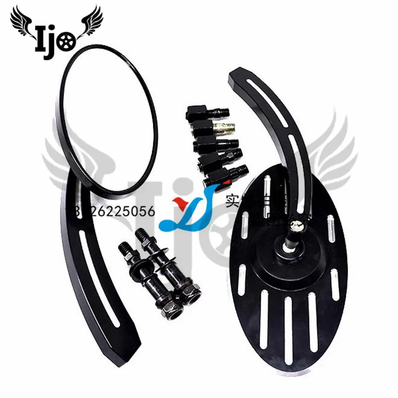 

free shipping motorbike mirrors moto ATV Off-road dirt pit bike black motorbike rearview mirror unviersal motorcycle accessories