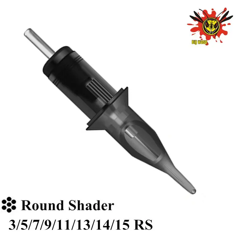

BIGWASP 20pcs/Box Standard Tattoo Needle Cartridges V2 Updated Version - Round Shader 3/5/7/9/11/13/14/15RS