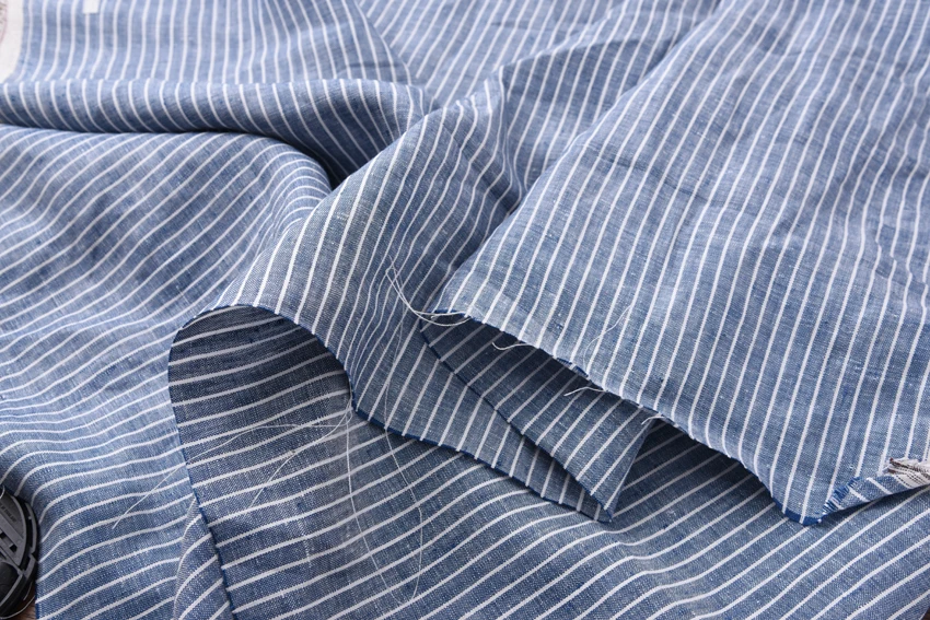 Японская льняная окрашенная ткань Hokkaido вертикальная джинсовая ширина 1 4 м 59