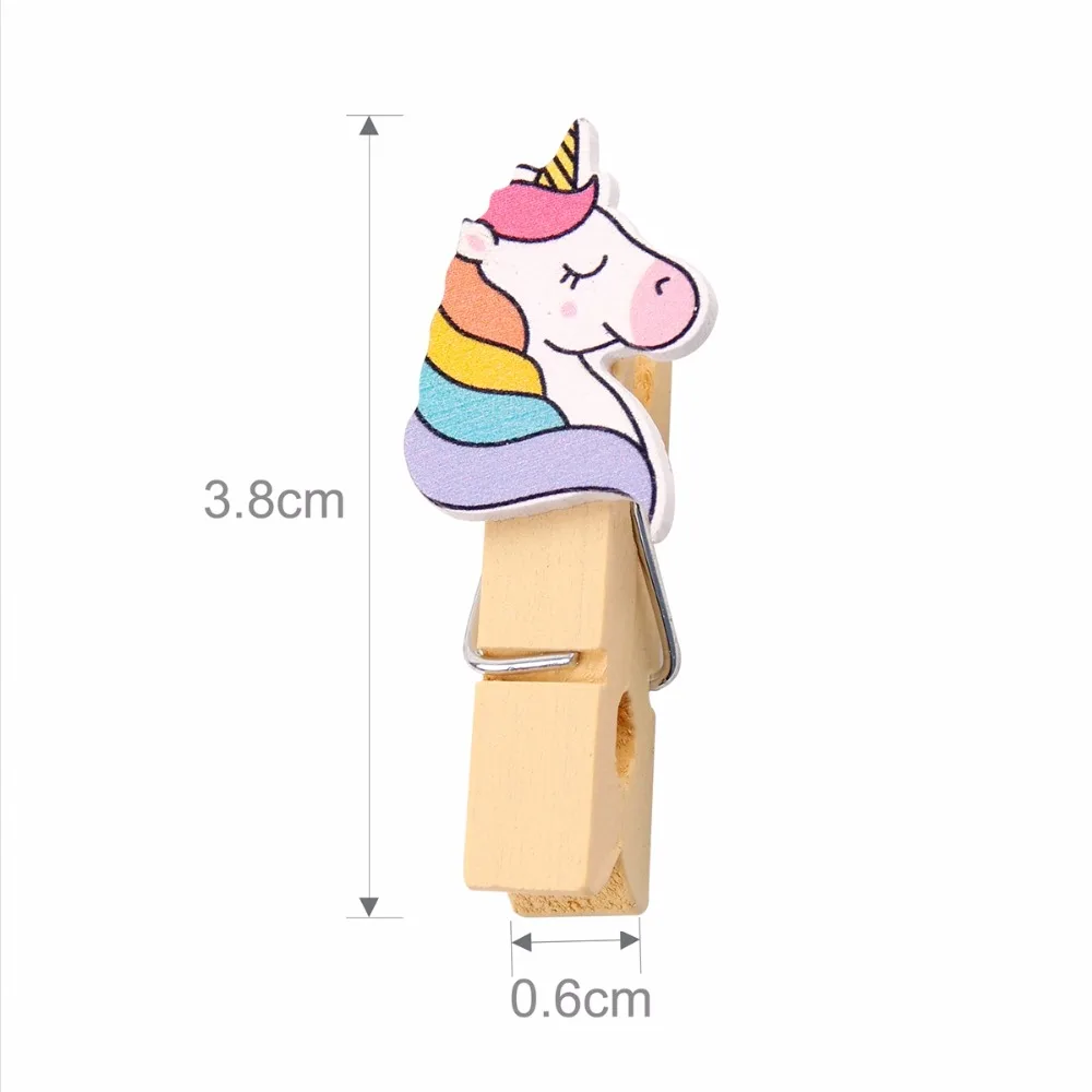 QIFU DIY фото клип Единорог День рождения украшения Дети ручной работы милые Unicornio